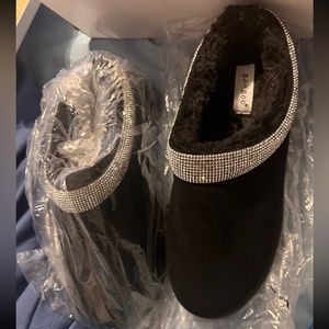 bamboo black platform slides